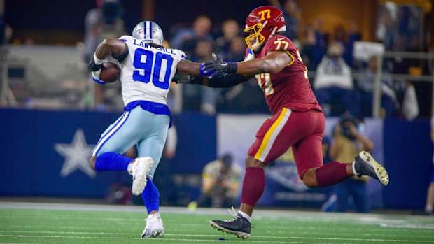 Left to Right: DeMarcus Lawrence, Saahdiq Charles